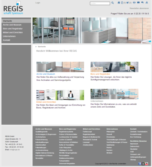 Relaunch von regis.de