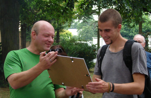 Christian Michel gratuliert Tobi Mercer Christian Michel gratuliert Tobi Mercer